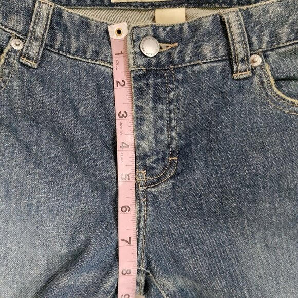 Calvin Klein Jeans Vintage Low Rise Classic 80s Capris Distressed Denim Size 29 - Picture 10 of 12